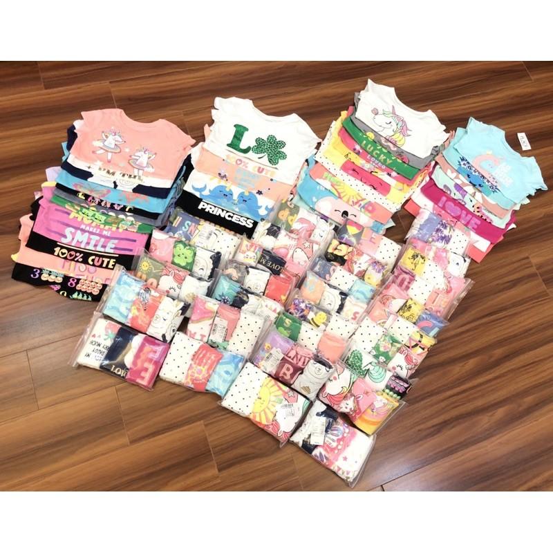 3 áo thun bé gái chất cotton mềm mại dư xịn