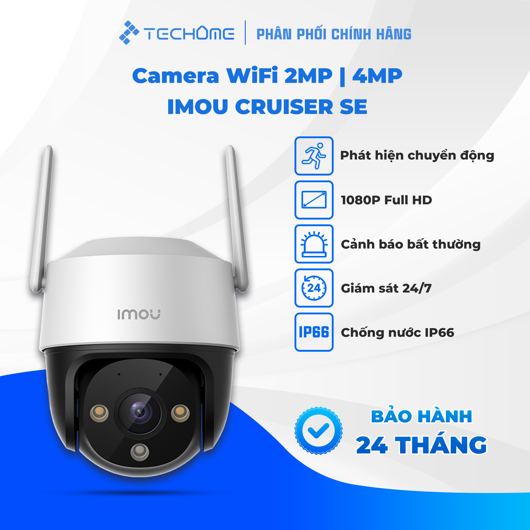 Camera IMOU CRUISER SE S21FP S41FP tích hợp mic, theo dõi đối tượng - Hàng chính hãng