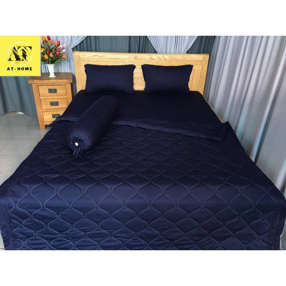 Ga - Drap Giường Lẻ Thun Mát Lạnh Thương hiệu LAN PHAM BEDDING - Màu Xanh Đen