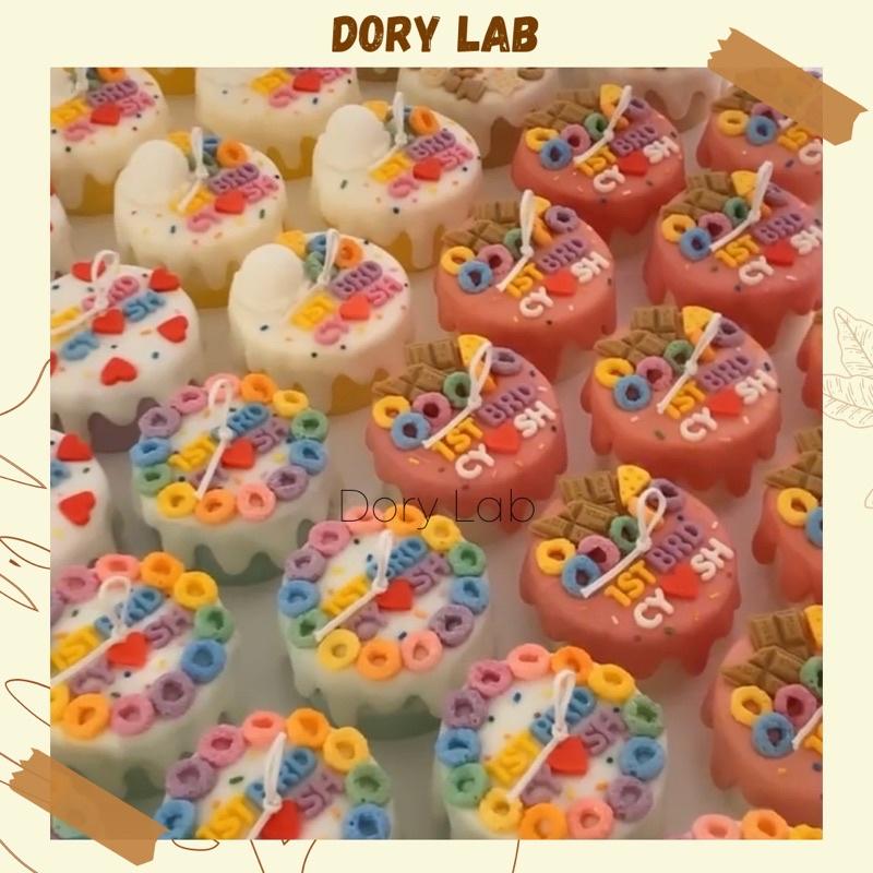 Nến Thơm Bánh Sinh Nhật Trang Trí Theo Yêu Cầu Nhiều Mẫu Lựa Chọn , Quà Tặng Độc Đáo - Dory Lab