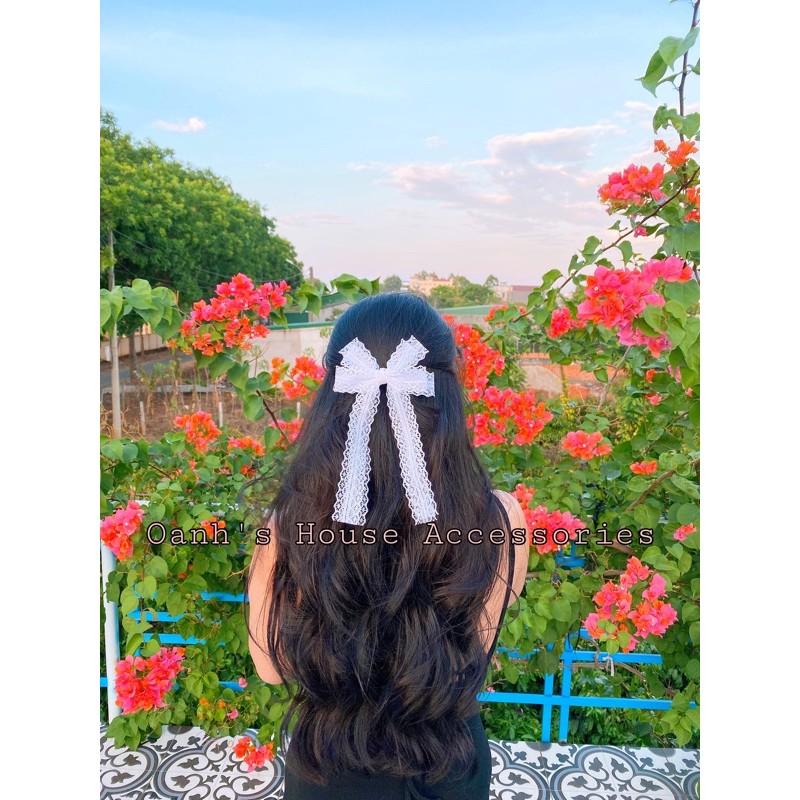Kẹp nơ ren bo tròn