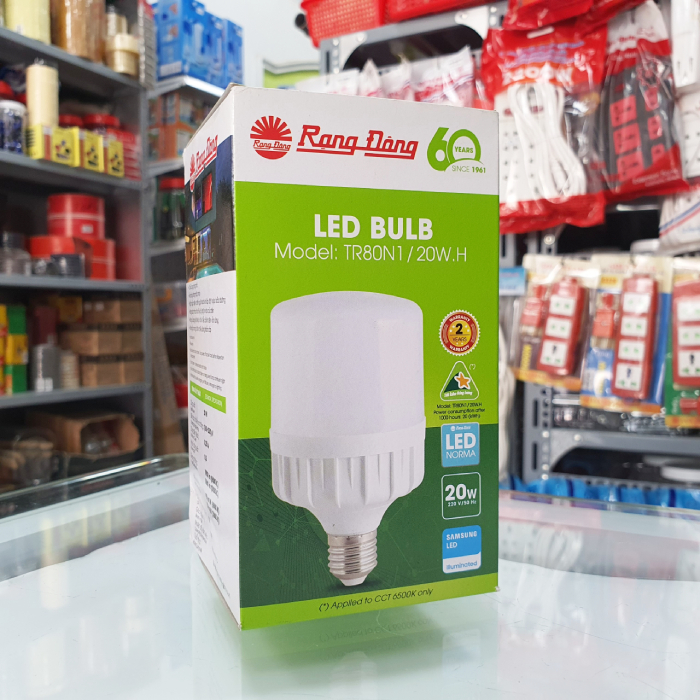 Bóng đèn LED Bulb trụ 20W 30W 50W Rạng_Đông