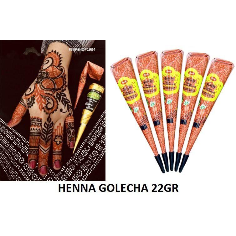 Mực henna các màu tặng kèm 60 khuôn henna