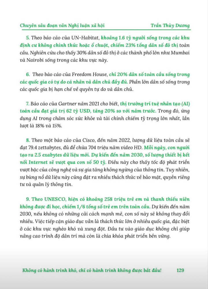 Sách - Chuyên sâu Đoạn văn Nghị luận xã hội - Cô Trần Thùy Dương