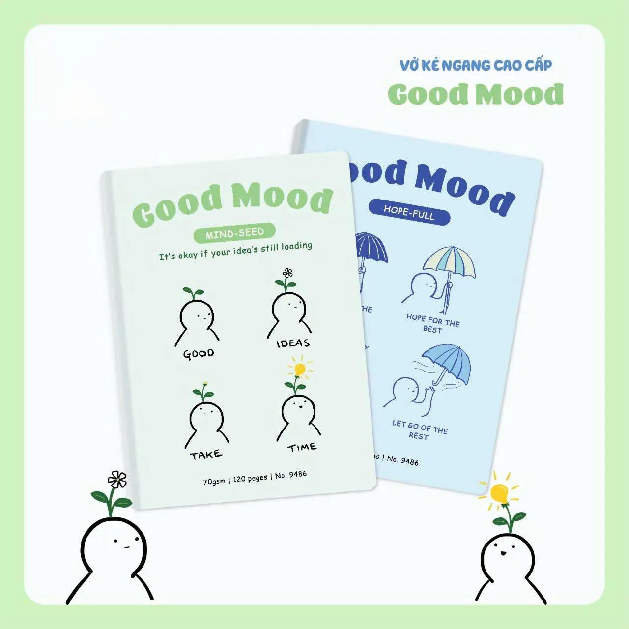 Tập Học Sinh Good Mood - Kẻ Ngang - 120 Trang 70gsm - Hải Tiến 9486 (Mẫu Bìa Giao Ngẫu Nhiên)