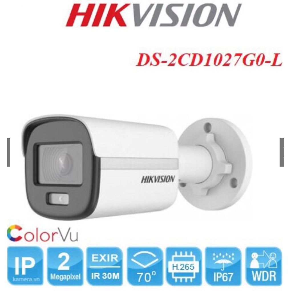 Camera IP Colorvu 2MP HIKVISION DS-2CD1027G0-L - Hàng Chính Hãng