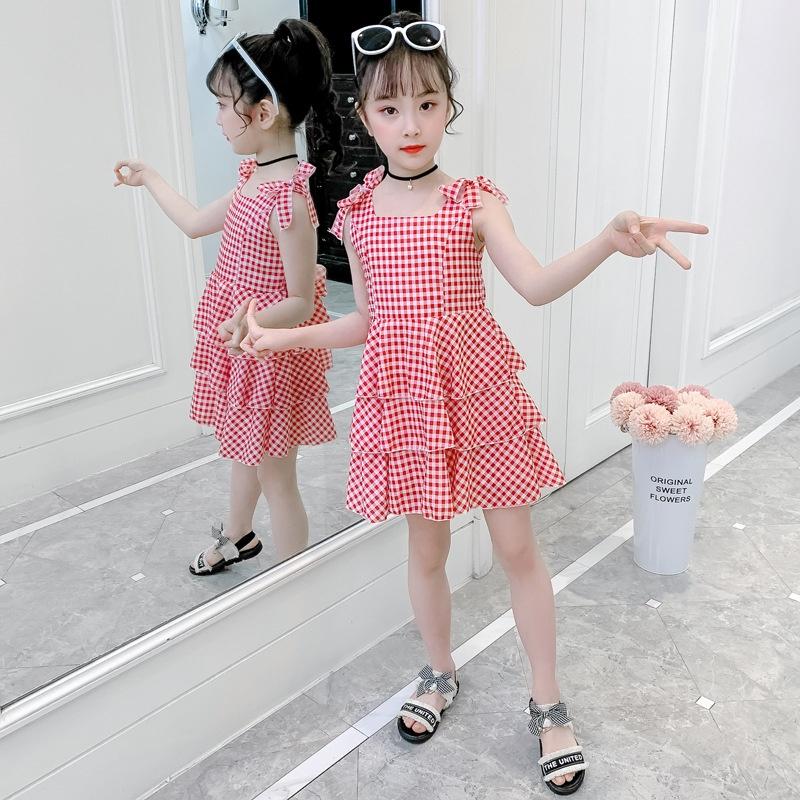 VL36 Size110-160 (15-40kg) Đầm cho bé gái, kiểu dáng công chúa Thời trang trẻ Em hàng quảng châu