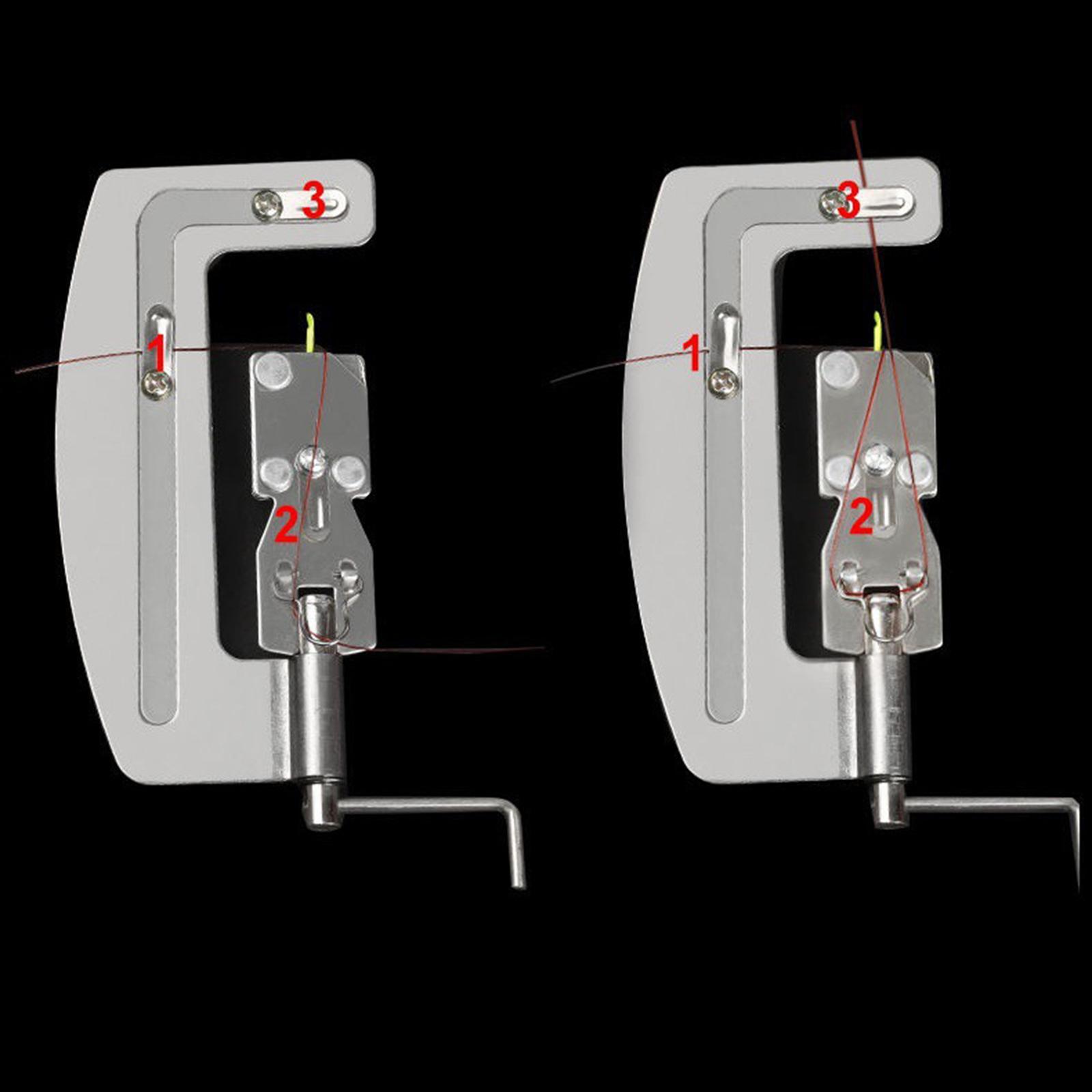 Fishing Hook Knot Tier Machine Stainless Steel Durable Practical Fishing Wire Tying Tool Fishing Hook Line Tying for Carp Fishing Supplies