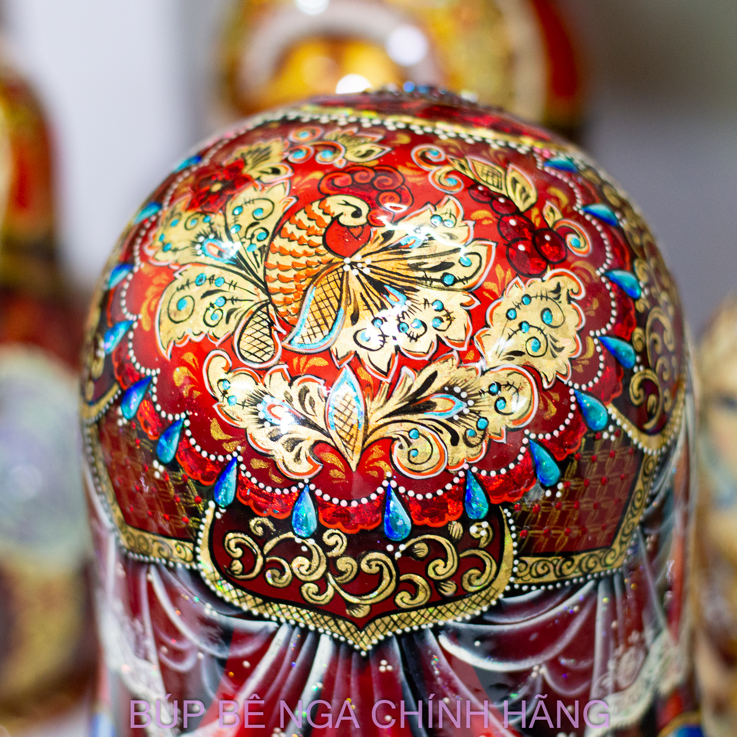 BỘ BÚP BÊ NGA MATRYOSHKA CAO CẤP CỠ LỚN 15 LỚP 35CM HOA VĂN "PHONG CẢNH SAINT PETERSBURG" CỰC ĐẸP VÀ SANG TRỌNG