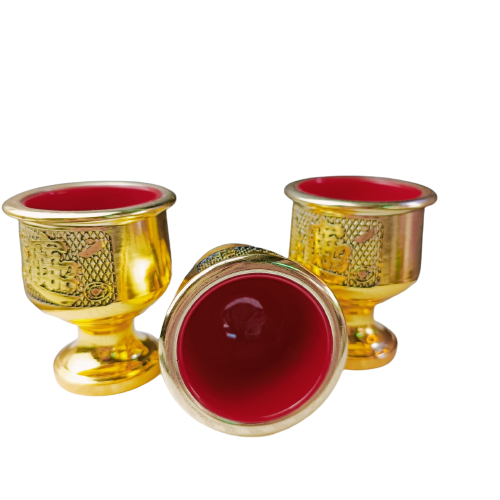 Chum nước,Ly nước Đồng Lộc Phát chân cao bàn thờ