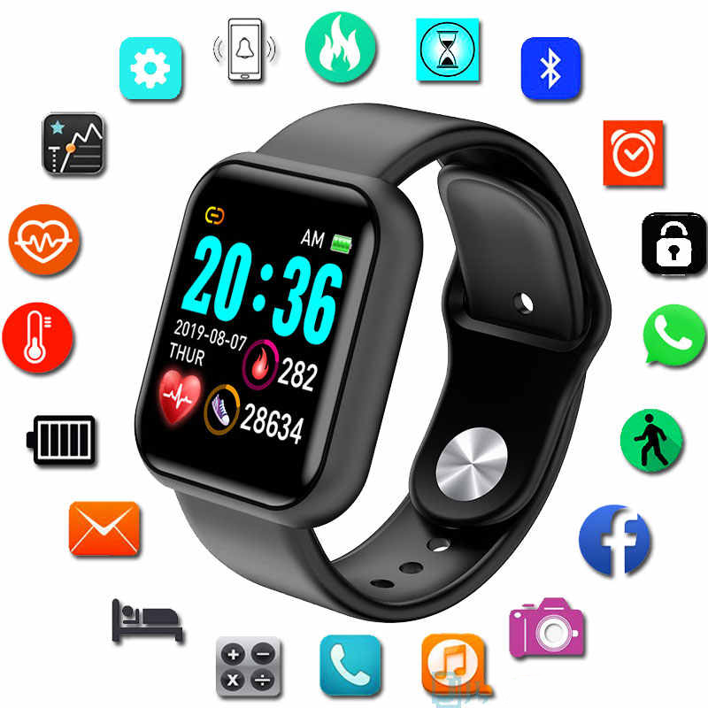 Đồng hồ thông minh nam nữ smartwatch Y68 cao cấp với giây đeo mềm mại