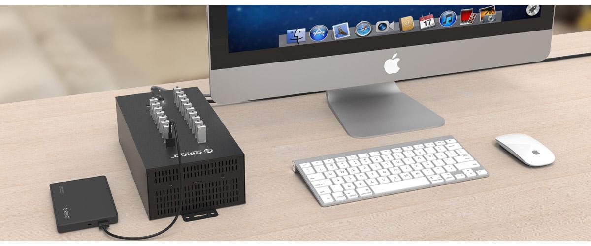 Bộ Chia USB HUB Orico IH20P-BK 20 Cổng USB 2.0 - Hàng Chính Hãng