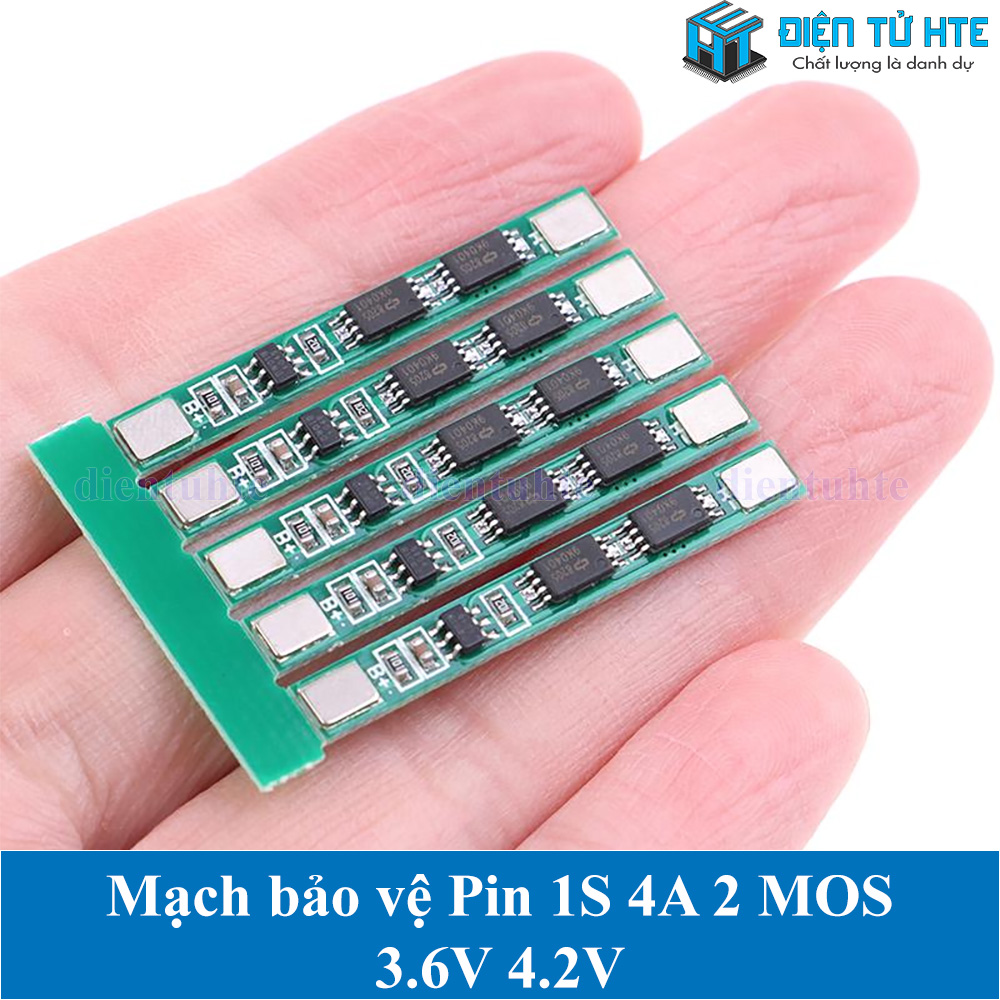 Mạch bảo vệ Pin 1S 4A 2 MOS 3.6V 4.2V