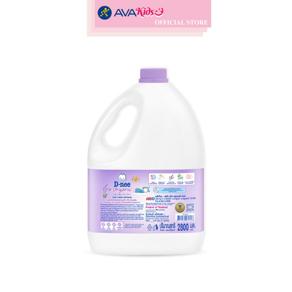 Nước xả quần áo cho bé D-nee Tím hương trái cây can 2.8 lít - Giao bao bì ngẫu nhiên