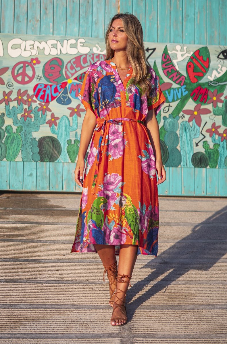 Đầm Midi Cotton Isla Bonita IB25985-RE