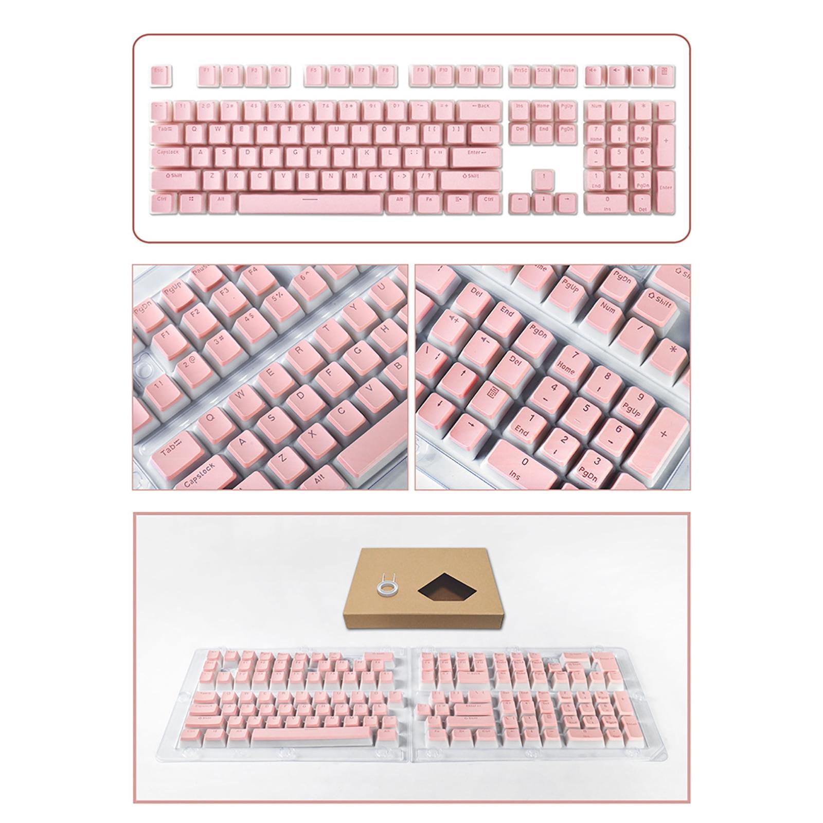 108 Keycaps White Dot Keycaps ANSI Layout DIY Keyboard Keycaps For Cherry