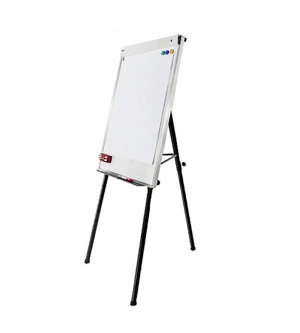 Bảng kẹp giấy viết bút lông Flipchart 3 chân rút kích thước 70x100cm (Giấy A1)