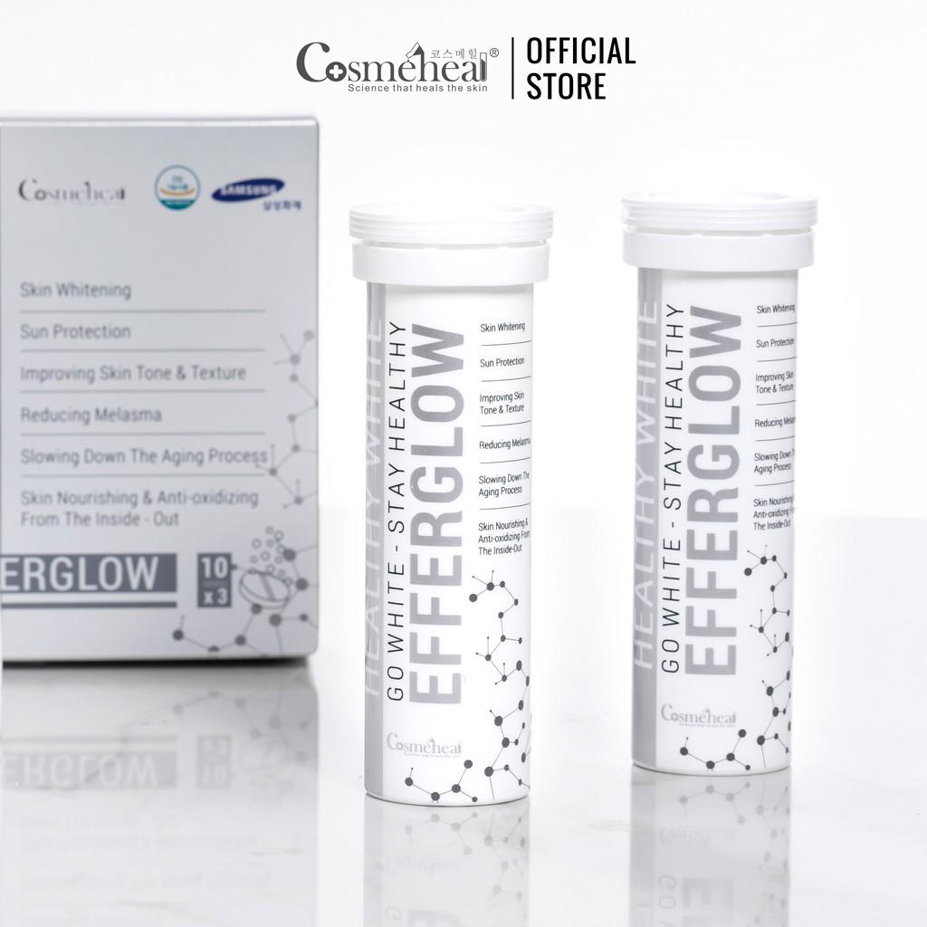 Viên Sủi Trắng Da COSMEHEAL Healthy White EfferGlow 10 viên/ Ống