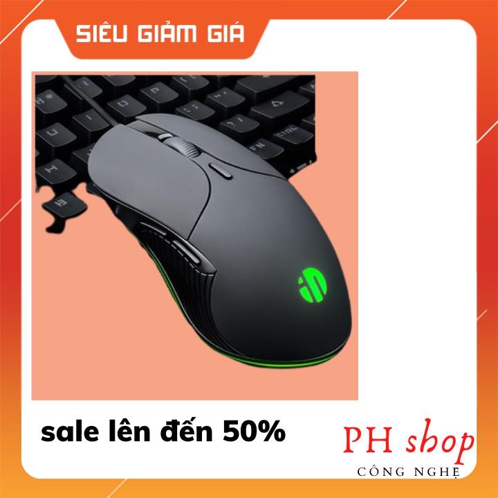 Chuột Máy Tính Có Dây Inphic PB1P 6 Nút 4800 DPI tùy chỉnh, chống ồn phù hợp cho game thủ, Văn phòng,...