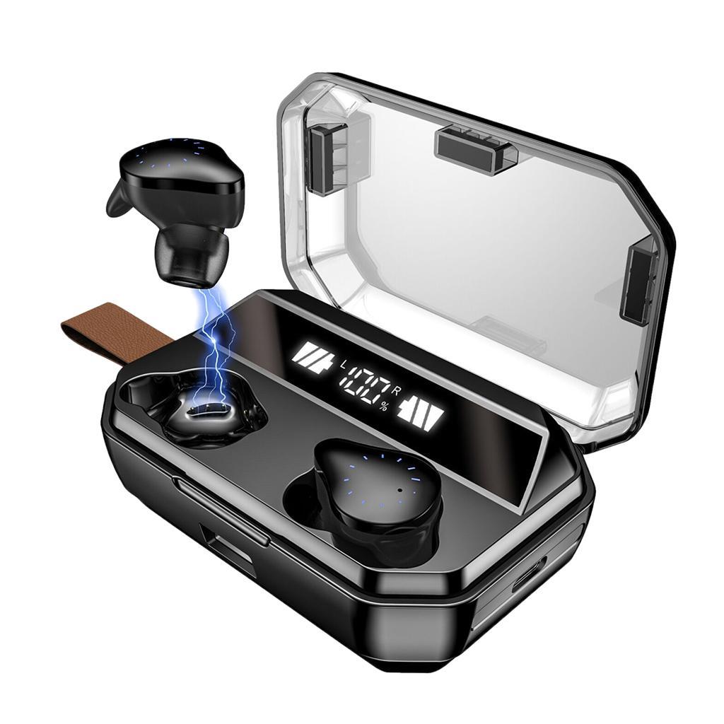 Wireless Bluetooth5.0 Earphone Sports Stereo Earbud W/ Charger Case