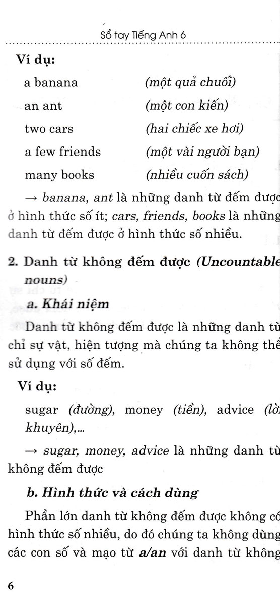 Sổ Tay Tiếng Anh Lớp 6 (Bám Sát SGK Kết Nối Tri Thức Với Cuộc Sống) _HA