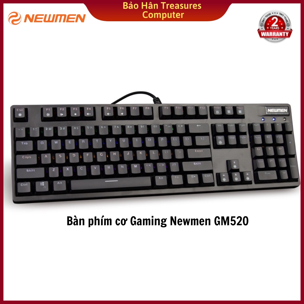 Bàn phím cơ có dây Gaming Newmen GM520 - Hàng Chính Hãng