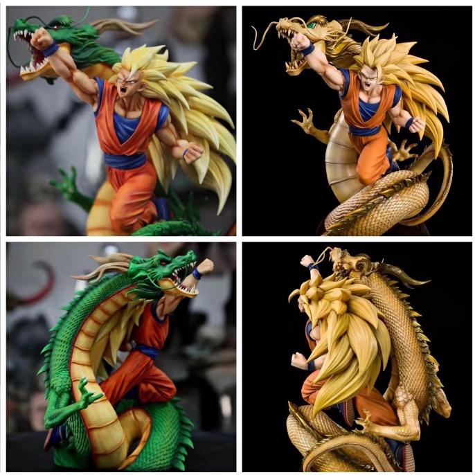 Mô hình songoku + rồng thiên saiyan 3 - Dragon ball 7 viên ngọc rồng