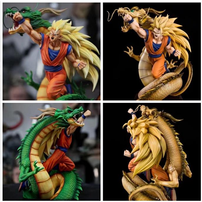 Mô hình songoku + rồng thiên saiyan 3 - Dragon ball 7 viên ngọc rồng