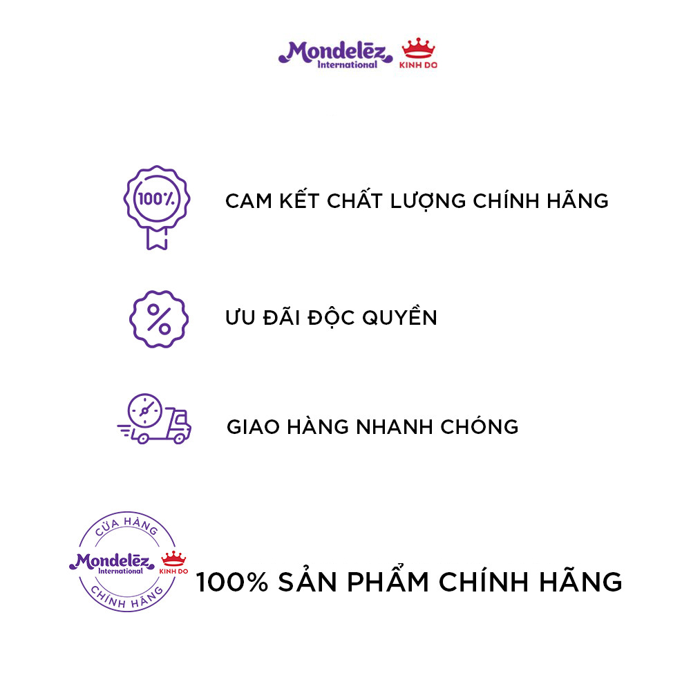 Combo bánh kẹo Kinh Đô Lộc II 1081g