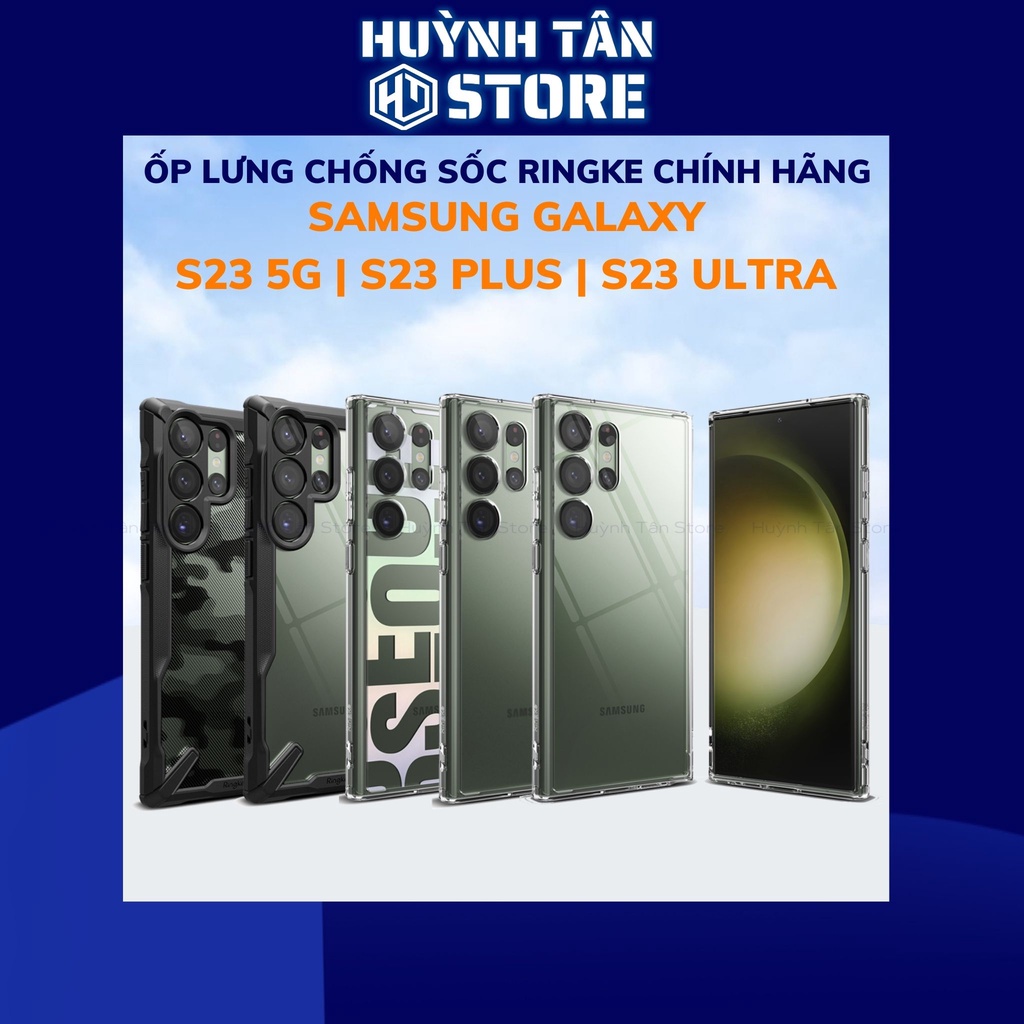 Ốp lưng s23 ultra s23 plus RINGKE chính hãng trong suốt chống sốc FUSION X chống ố vàng phụ kiện điện thoại huỳnh tân store - Hàng nhập khẩu