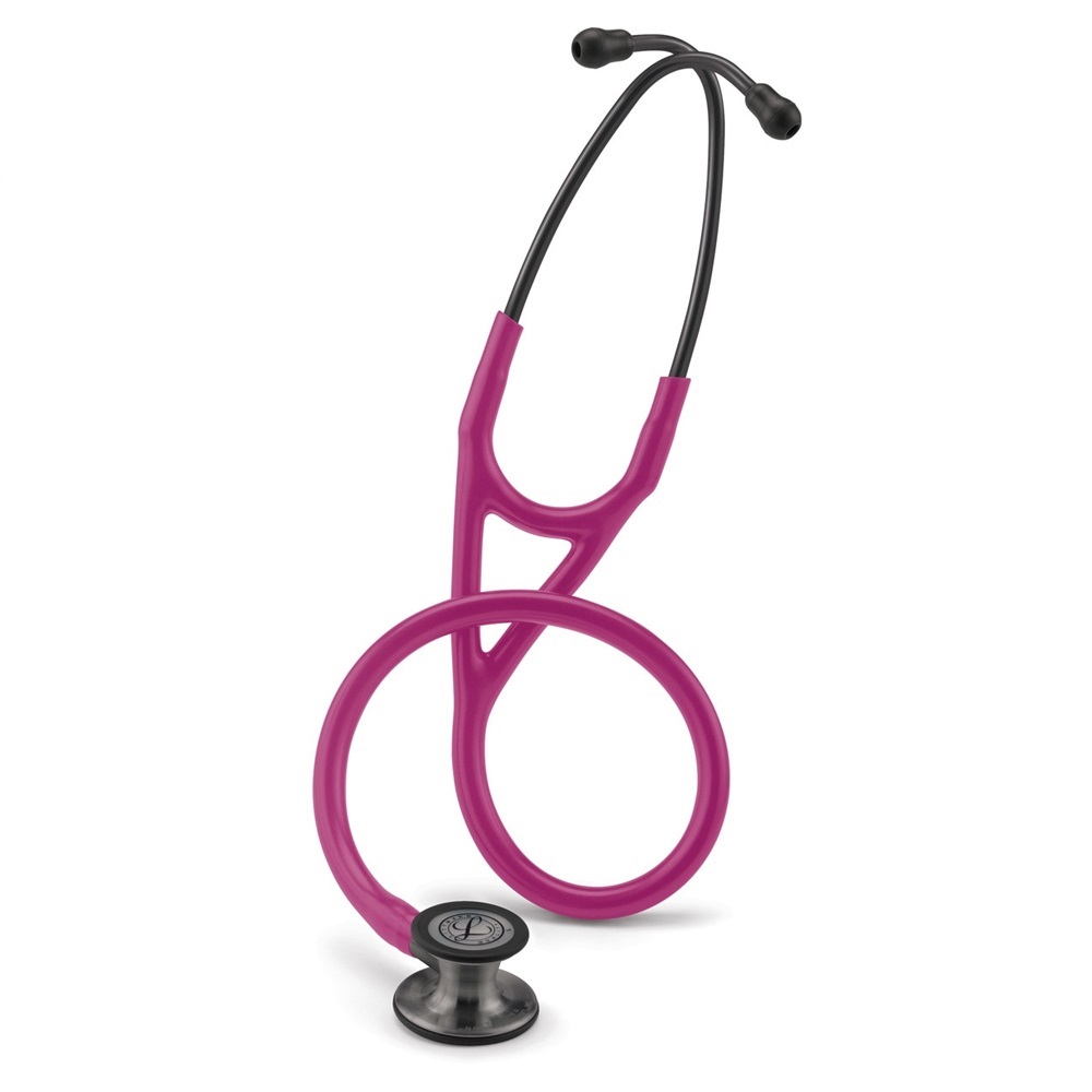 Ống nghe y tế 3M Littmann Cardiology IV, mặt nghe màu khói, dây nghe màu đỏ mâm xôi, 27 inch, 6178