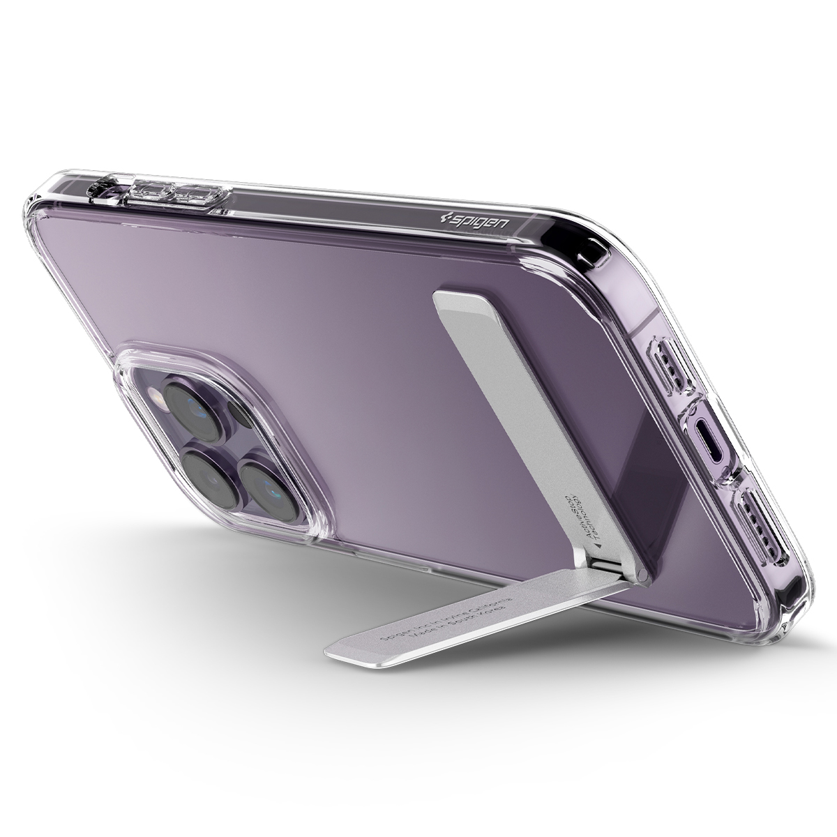 Ốp lưng Spigen Ultra Hybrid S cho iPhone 14/14 Plus/ 14 Pro/14 Pro Max - Thiết kế trong suốt, có tích hợp giá đỡ, chống sốc , chống ố, chống bẩn , viền camera cao - Hàng chính hãng