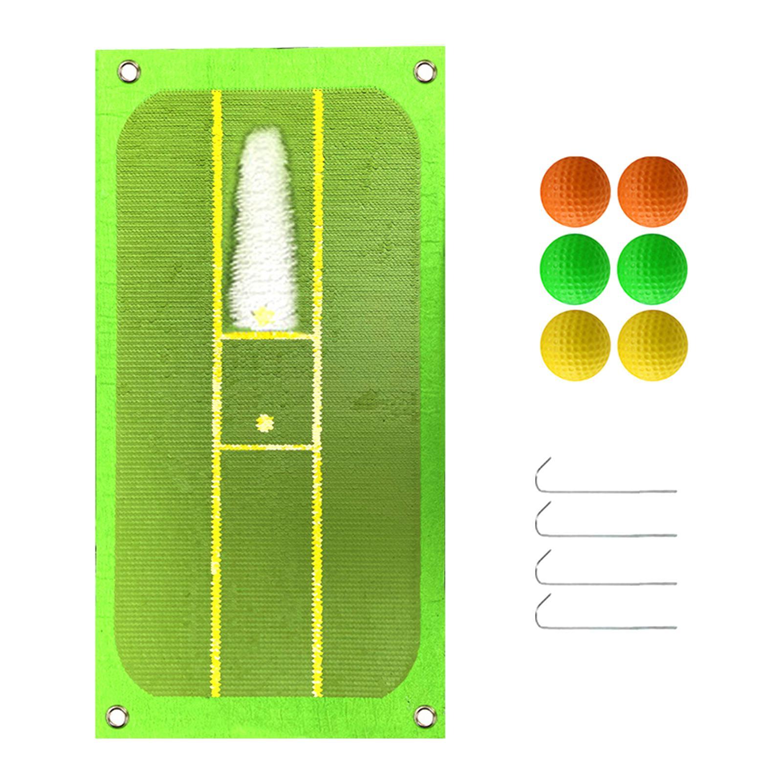 Golf Swing Mat Golf Practice Hitting Aid Equipment for Training Outdoor