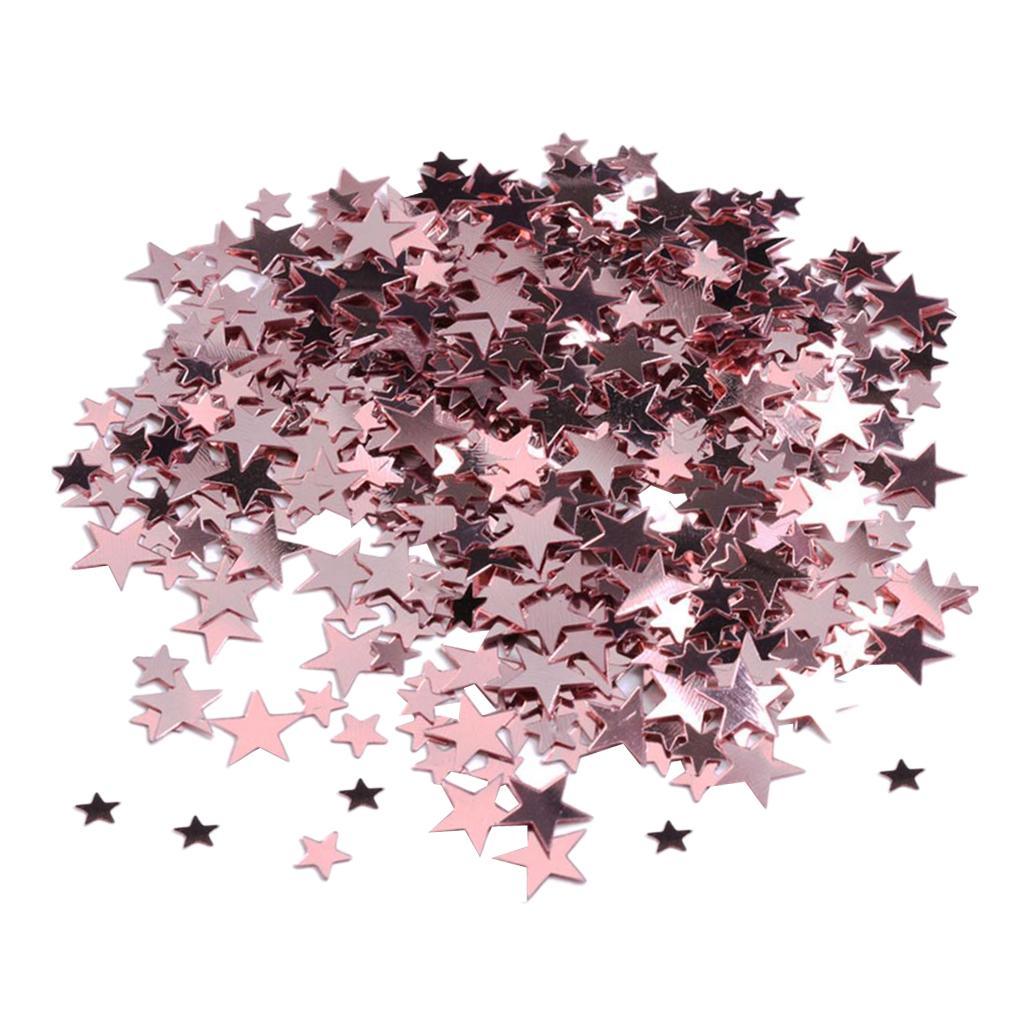 6mm+10mm Mixed Scatters Pentagram Confetti for Wedding Table Decor