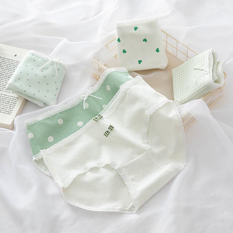 Quần Lót Nữ Cotton Hình Tim-Bi Thời Trang Nhật . Hàng Loại Đẹp.