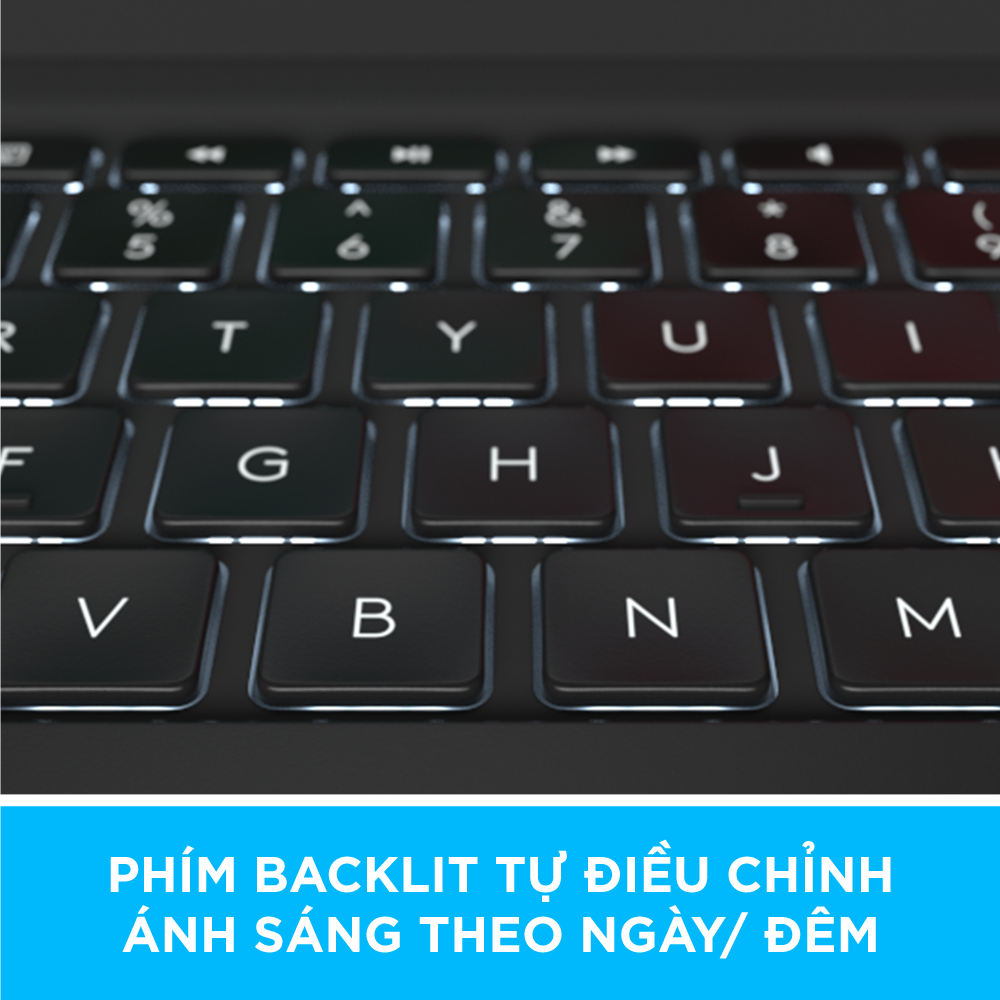 Bao da kèm bàn phím Logitech Slim Folio Pro dành cho iPad Pro 12.9 inch - Hàng chính hãng