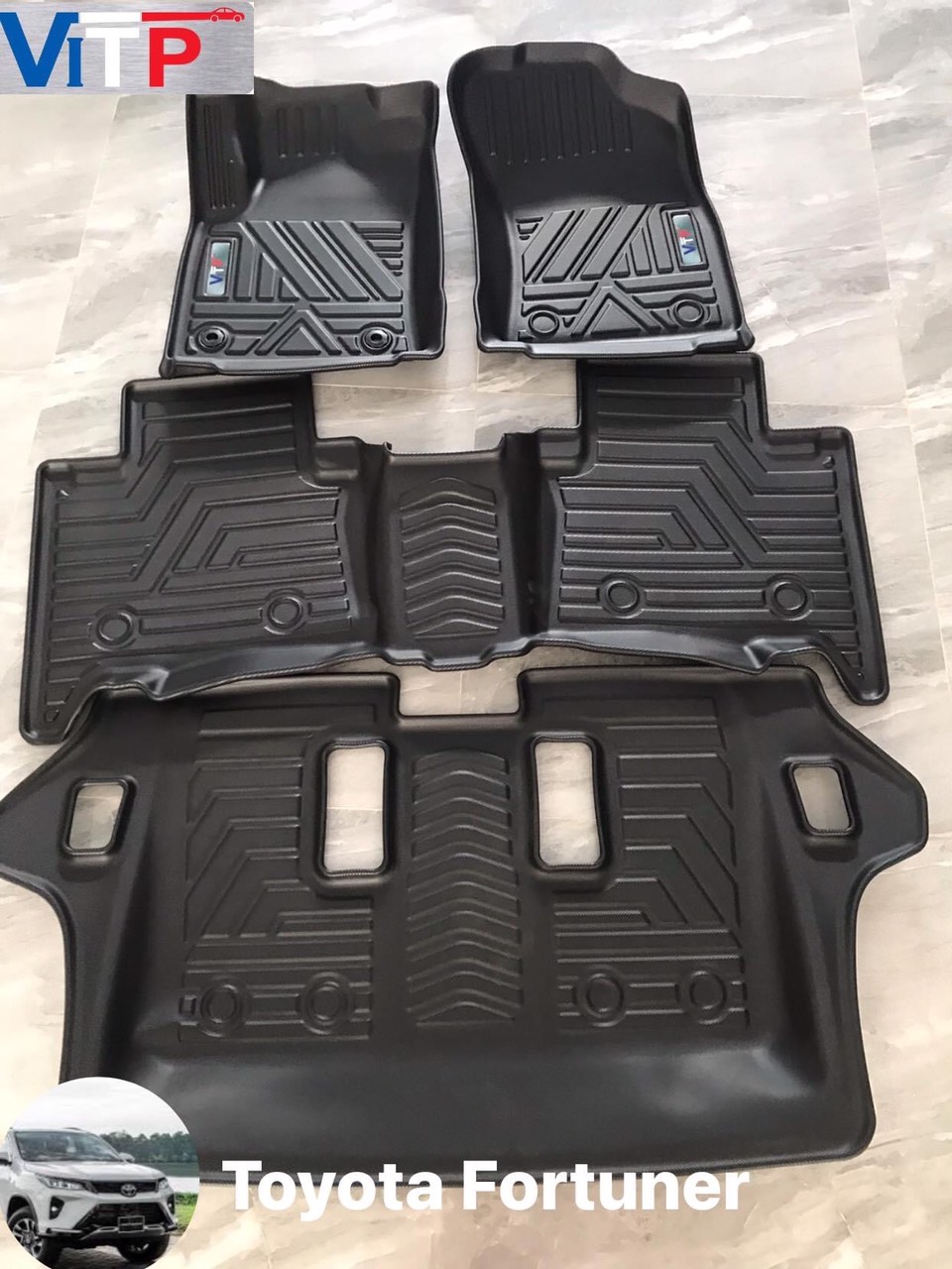Thảm sàn ViTP Toyota Fortuner Nhựa Đúc Khuôn Cao Cấp