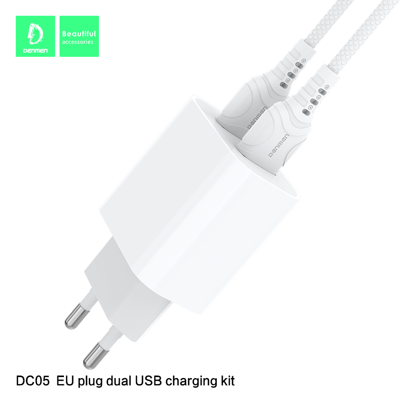 Bộ Cáp Sạc Ip VDENMENV DC05L Vỏ Nhựa ABS Chống Cháy, 2 Đầu USB, Tự Ngắt Khi Quá Tải-Hàng Chính Hãng