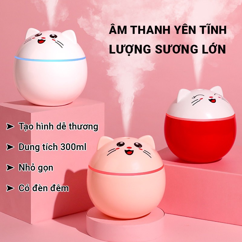 Phun sương tạo ẩm, xông tinh dầu mini