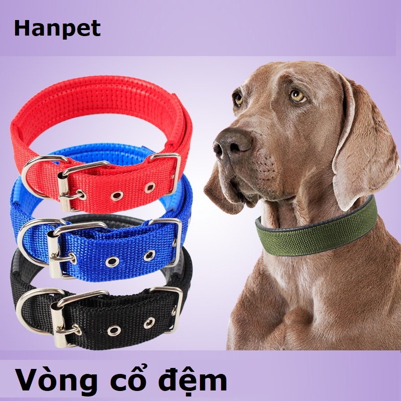 Vòng cổ đệm cho chó - Vòng cổ chó mèo 5 size thích hợp mọi loại chó