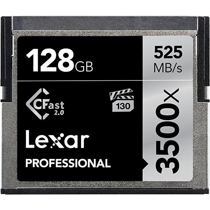 Hình ảnh Thẻ nhớ máy ảnh/ máy quay phim 64GB / 128GB Lexar 3500x 2.0 CFast, chất lượng video 4K, tốc độ đọc 525MB/s - Hàng Chính hãng
