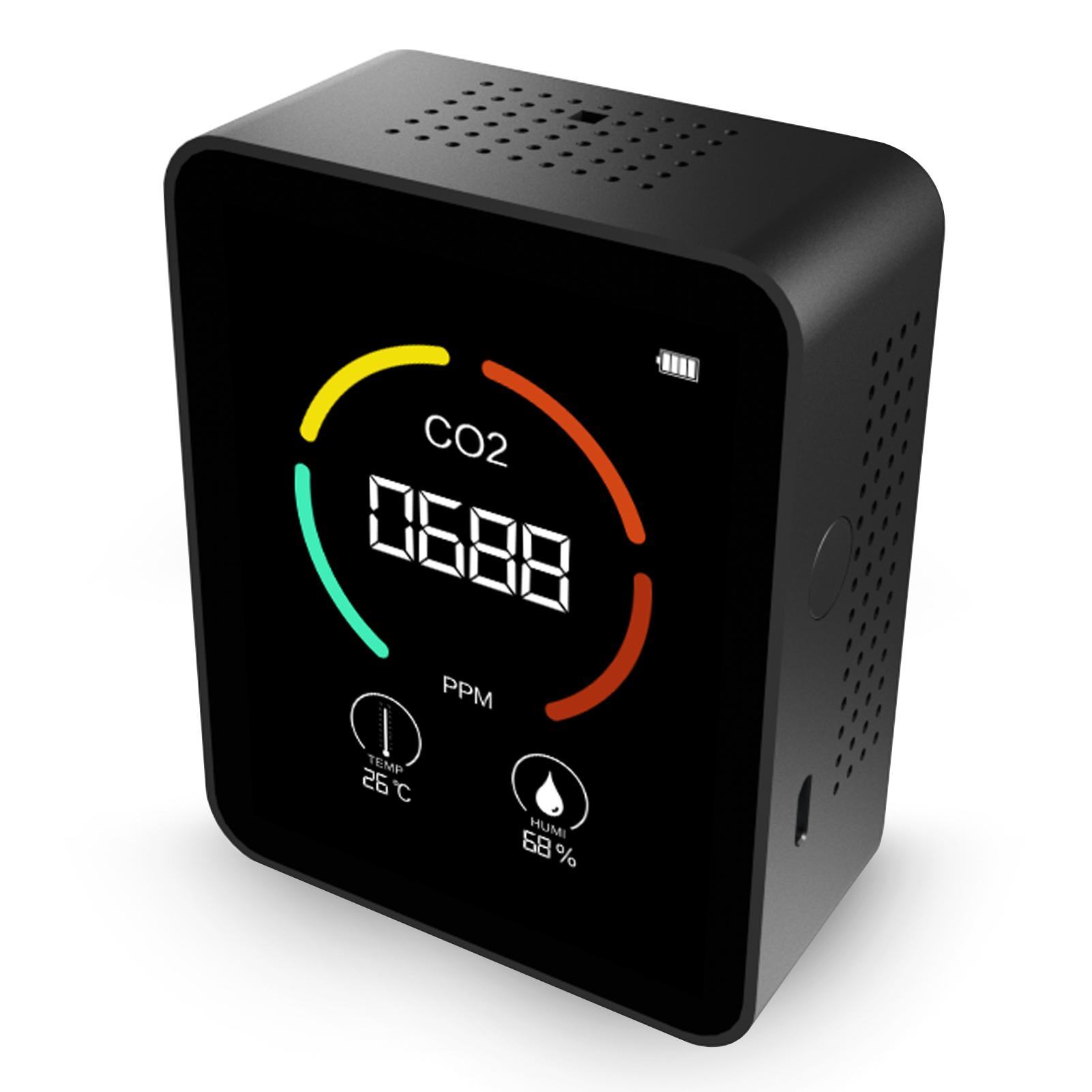 3 in 1 Carbon Dioxide Detector Air Quality Monitor Temperature Humidity Air Analyzer for CO2 Digital CO2 Meter