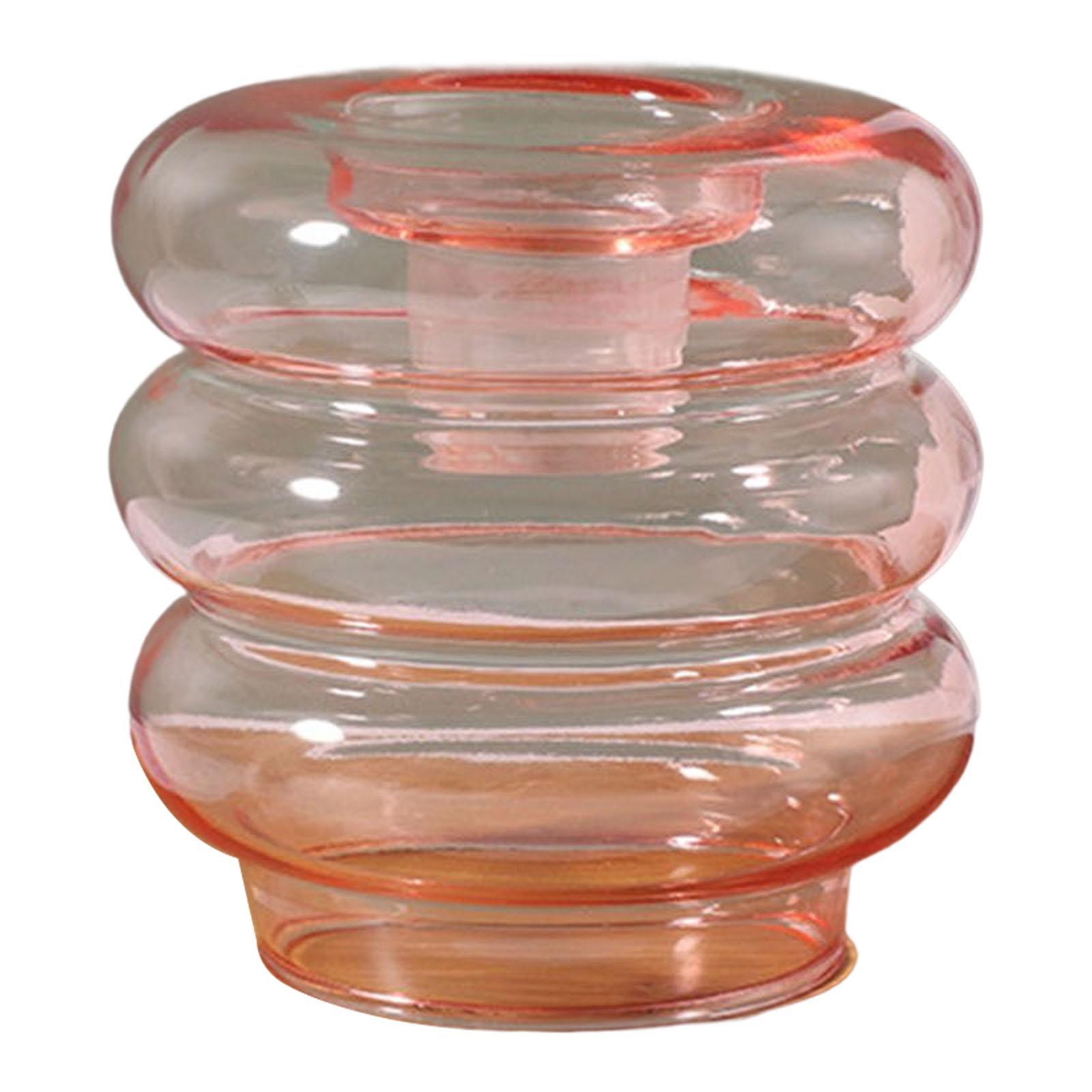 Pillar Glass Candle Holder, Romantic for Decor Dining Table Party Home