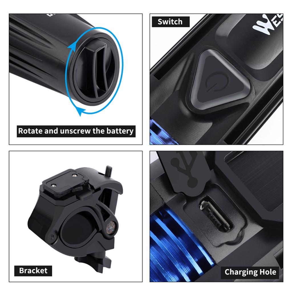 Light USB Rechargeable Light ,Waterproof Rear Bicyle Light Fits  IPX4
