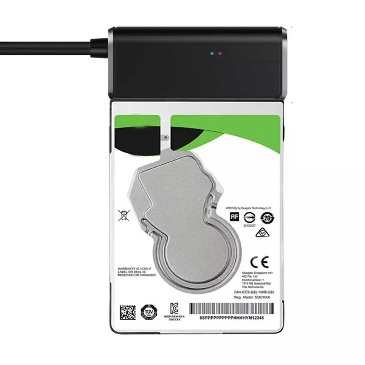 Bộ Chuyển Đổi Cáp Ổ Cứng USB SATA III Đen (3.0) Có đèn báo tín hiệu tốc độ cao + Tặng kèm que chọc sim