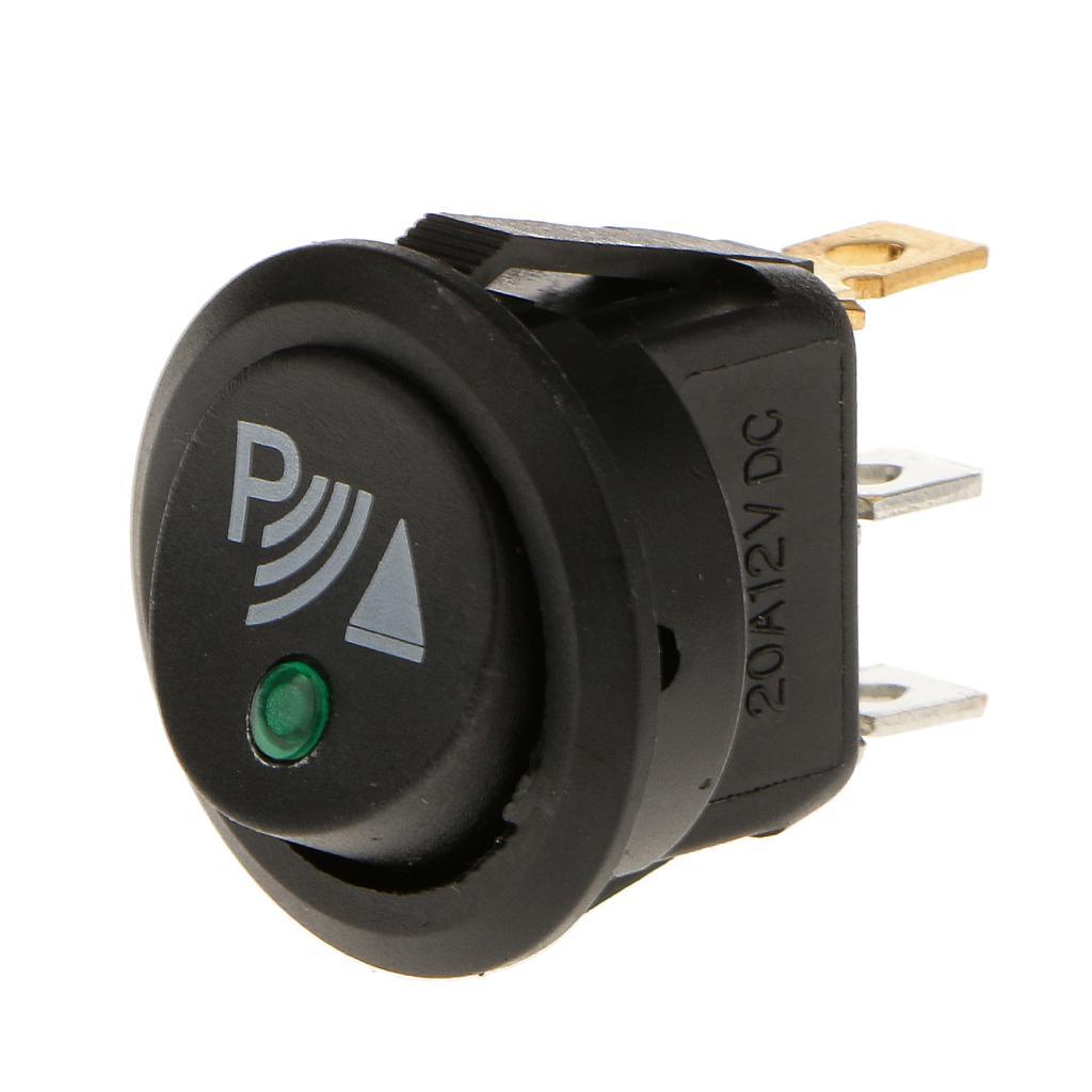3x12V Front Rocker Wireless Parking Sensor Switch Button Kits for Car Rv
