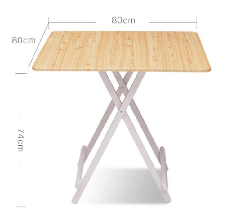 Bàn ăn gấp gọn - Bàn ăn gia đình vuông 80*80cm đủ màu