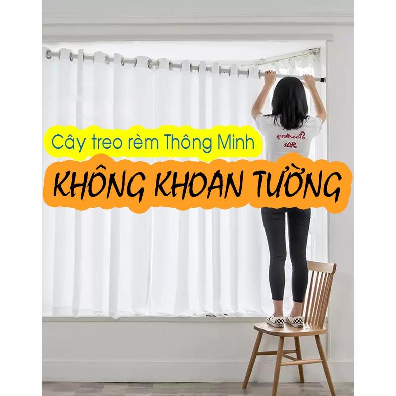 Size dài T10 - Thanh treo rèm KHÔNG KHOAN, Cây treo rèm cửa không cần đinh vít