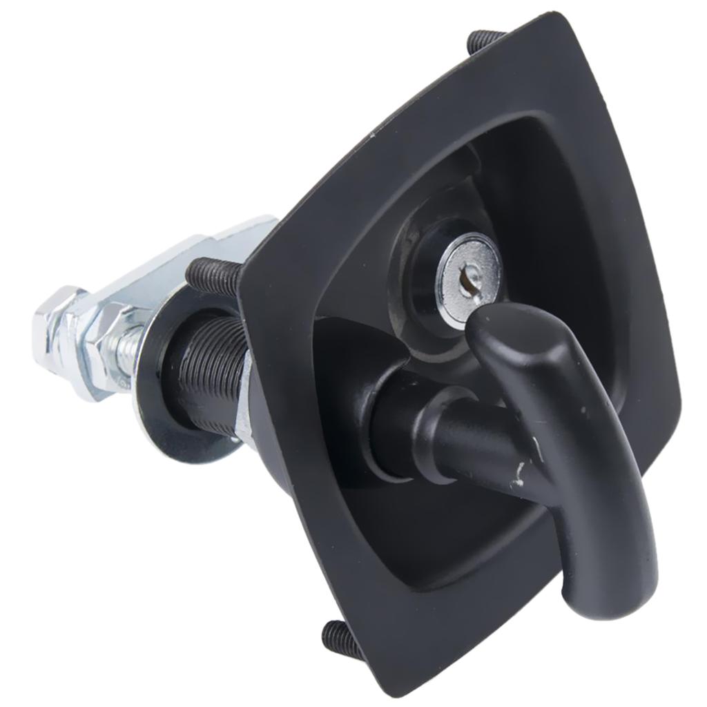 Stainless Steel Door Lock Pendant Tool Box RV T Tee Handle Lock 10 * 10 * 9.5cm with Key