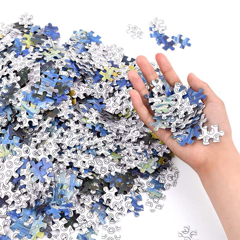 Tranh ghép xếp hình 1000 mảnh doremon - Đồ chơi phát triển tư duy quà tặng ý nghĩa. Kích thước: 75x50 cm